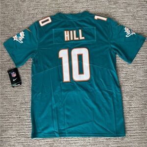 Youth Large Tyreek Hill Miami Dolphins football jersey